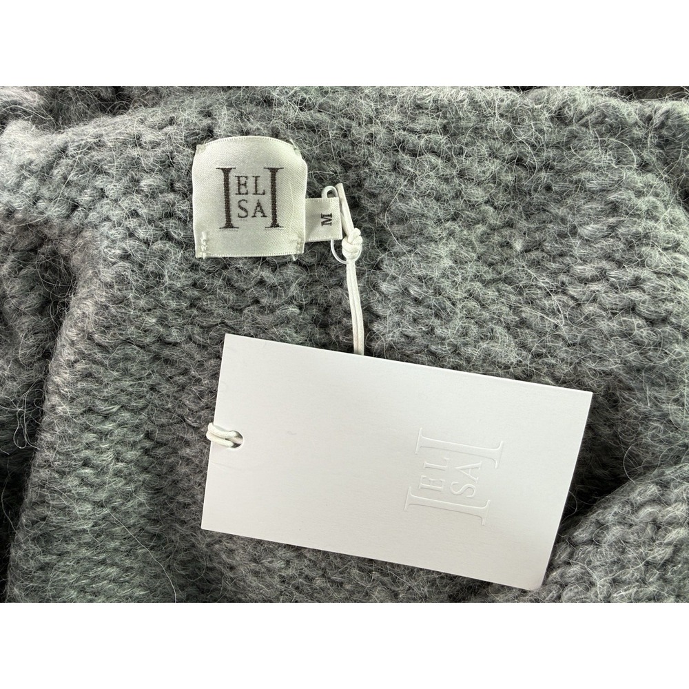 Helsa Janin‎ Turtleneck Sweater Medium Wool Alpaca Kangaroo Pocket Oversized Fit - Picture 13 of 14